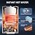 16L Propane Tankless Hot Water Heater, 4.3 GPM Camping Portable Water Heater with Digital Display and Overheat Protection for RV Camp Trips Cabins Barns