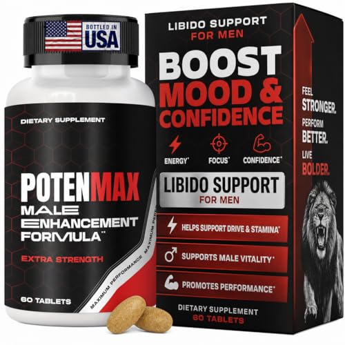 Enyvia Libido Support for Men - 19-in-1 Vigor Pills for Men Fast Acting with Tongkat Ali Tribulus Maca L-Arginine Mens Testosterone Booster - Blood Flow Size & Stamina and Endurance - 60ct