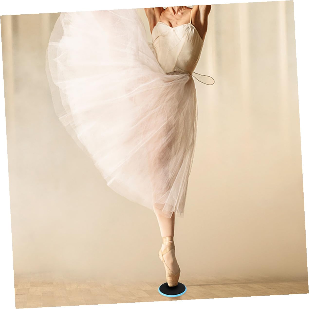 Sosoport Planche Tournante Améliore L'Équilibre pour Danseurs en Nylon Bleu de Ballet et Réduit la Friction, pour Yoga et Exercices d'Équilibre