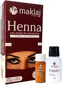 Makiaj Henna Pó Para Sobrancelha 1 5G - Ruivo