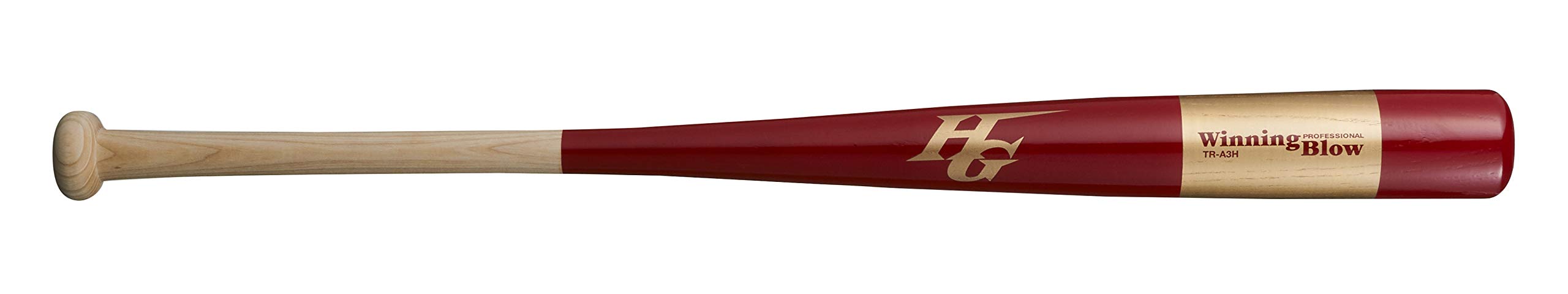 ハイゴールド(Hi-GOLD) トレーニングバット ナチュラルXレッドXゴールド 85cm TRシリーズ 硬式対応 実打可能 TR-A3H