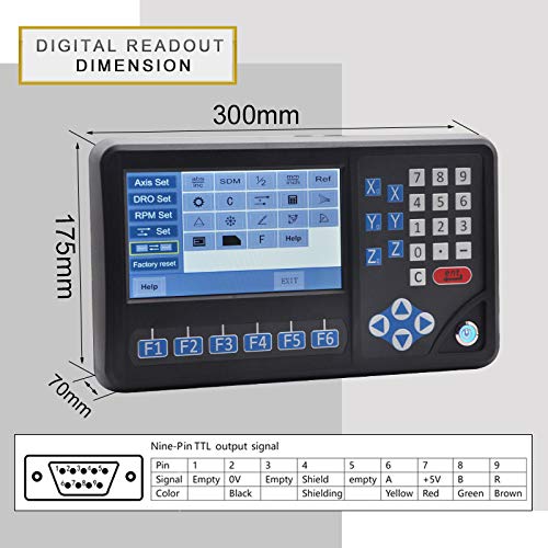 0-1000mm Magnetic Scale Dro,A Set of 3 Axis LCD Digital Display with 3pcs Magntic Scale Encoder for Lathe Machine/Milling Machine - Thumbnail 7