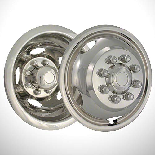 Elite Auto Chrome Polished 5 Hole 17' Steel Wheel Simulators fit for Ram 3500 2003-18