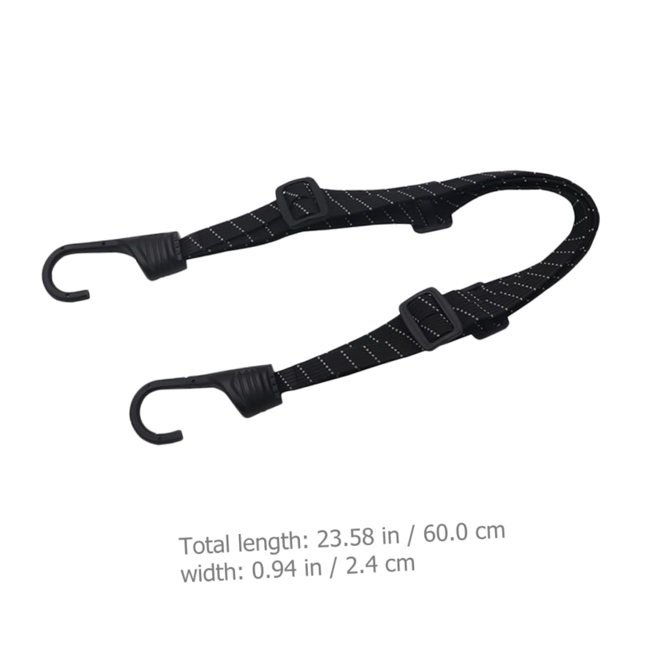 Zerodeko 4Pcs Adjustable Luggage Nylon Strap Portable Cargo Fixing Cord with Hooks for Motorcycles Bicycles and Electric Vehicles Secure Effortlessly