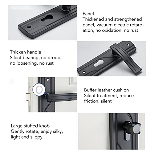 Fafeicy FAFEICY28Z9YBRWT3 Manganese Steel Door Handle Lock Silent Bearing Universal Door Lever Lock Set thumb #3