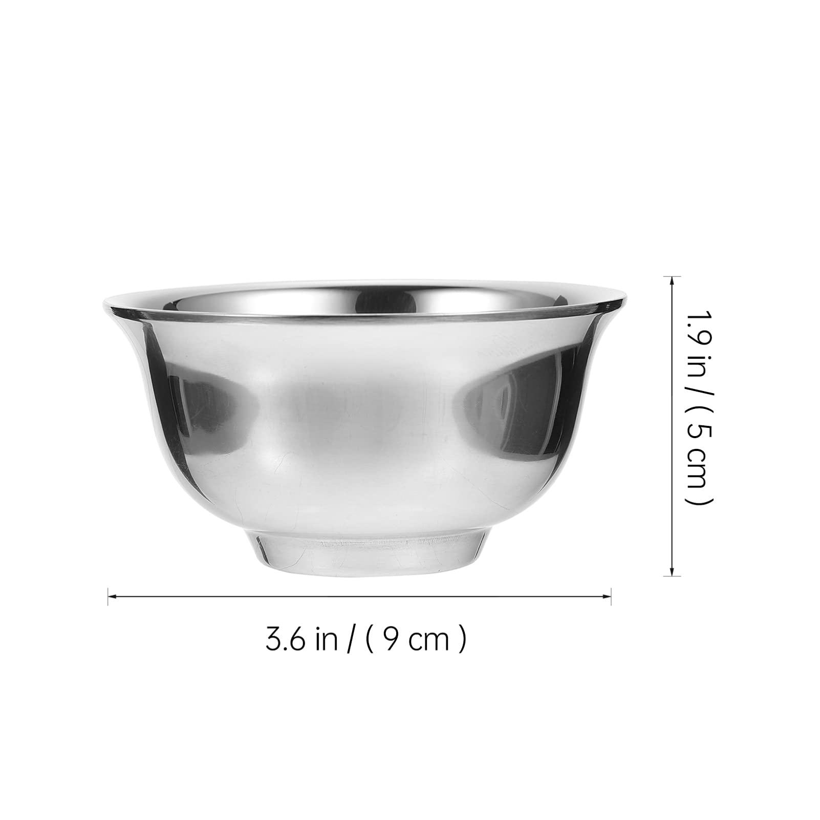FOMIYES Stainless Steel Shaving Soap Bowl for Men Shaving Bowl Razor Barber Tool Random Style