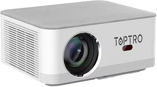 【12600L, Auto Focus & HDMI ARC】 TOPTRO PrimePix Full HD Projector for Home 4K Support, 1080p Native, Auto Keystone 5G WiFi BT YouTube Prime Netflix…