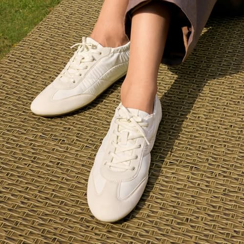 Lace Up Sneakers for Women Round Toe Women’s Fashion Sneakers Lightweight Tennis & Sport Flat Shoes Comfortable Walking Shoes2