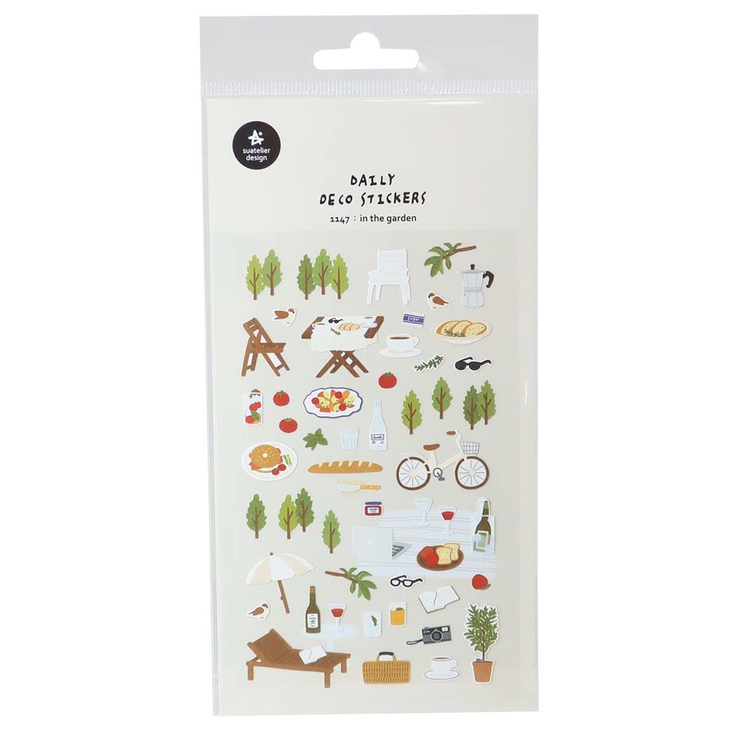 In the Garden Suatelier Stickers flowers diary journal planner scrapbook sticker