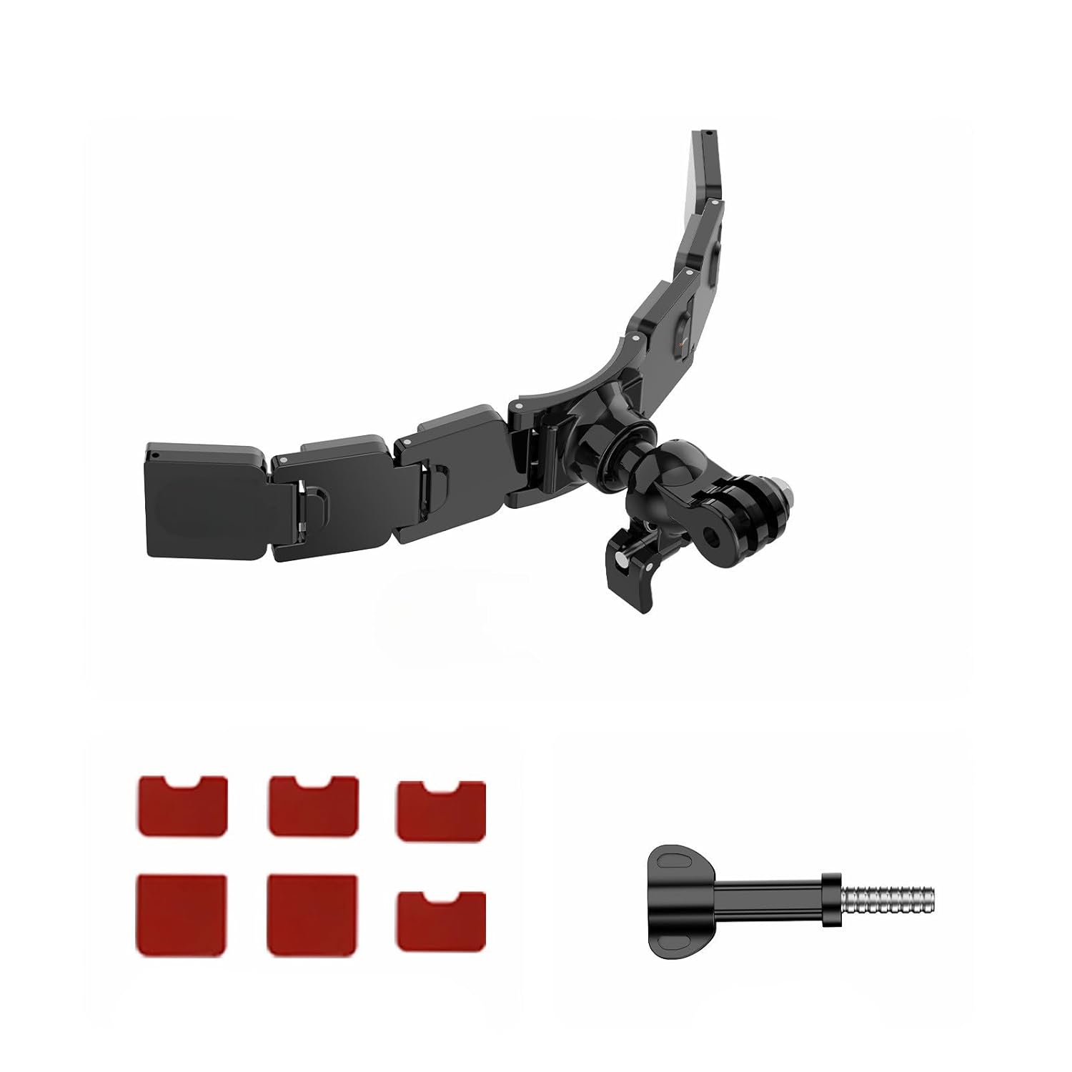 yantralay Motorcycle Helmet Chin Mount – Stable Adhesive Strap Holder for Hero 13/12/11/10/9, Insta 360 ONE X4/X3/X2, Ace Pro/Pro 2, DJ I Osm o Action 5/4/3 & More