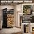 Cycayit Firewood Rack Outdoor Heavy Duty 800lbs - Rolling Firewood Cart with Wheels, All Weather Fire Wood Storage Rack Indoor Outdoor