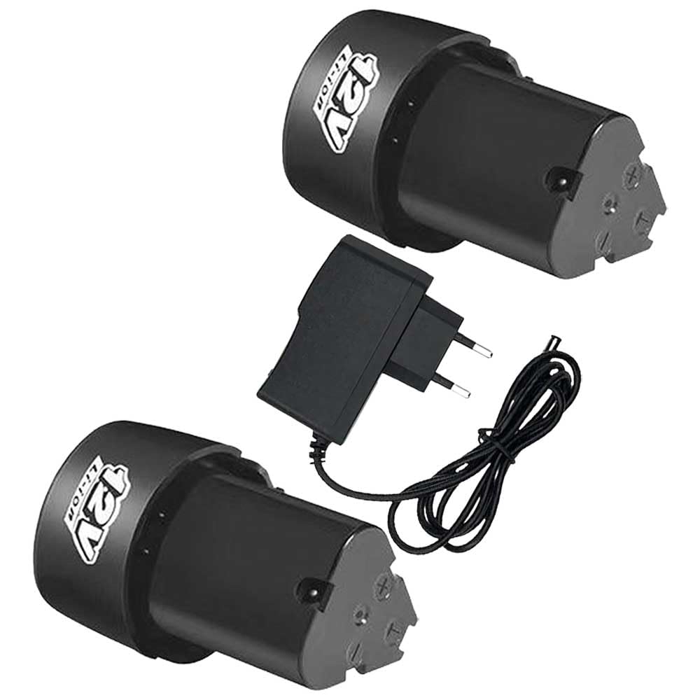 Replacement Battery for 12V Drill/Screwdriver Machine with 12V Charger Adapter (2Pcs Battery, 1Pcs Charger)-image-16