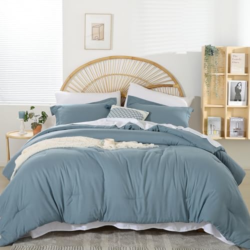 Image of weigelia Twin Comforter Set with Sheets - 5 Pieces Bed in a Bag Twin