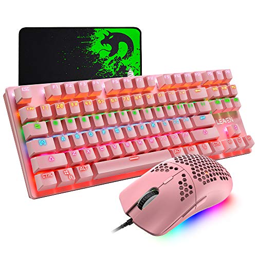 LexonElec K550 Tapis de souris rose