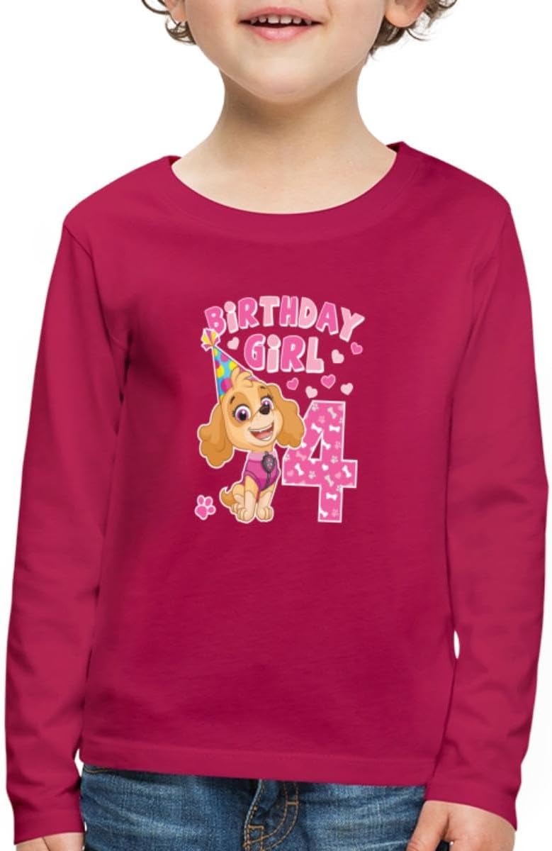 Spreadshirt T-Shirt Paw Patrol Geschenk 6 Jahre Alt 6. Geburtstag Skye Mädchen T-Shirt Twi (1-tlg