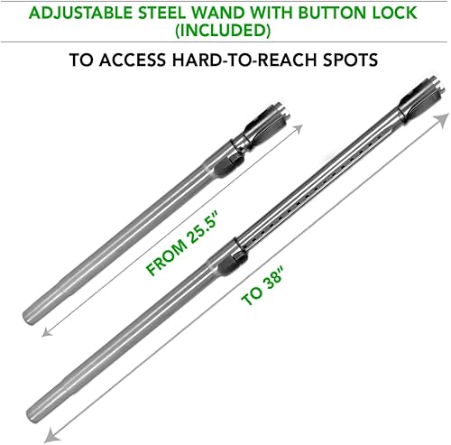 Miniatura 5 de OVO Kit estándar de aspiradora central, con manguera de bajo voltaje de 30354050 pies, control de encendidoapagado en el mango, cepillo combinado de