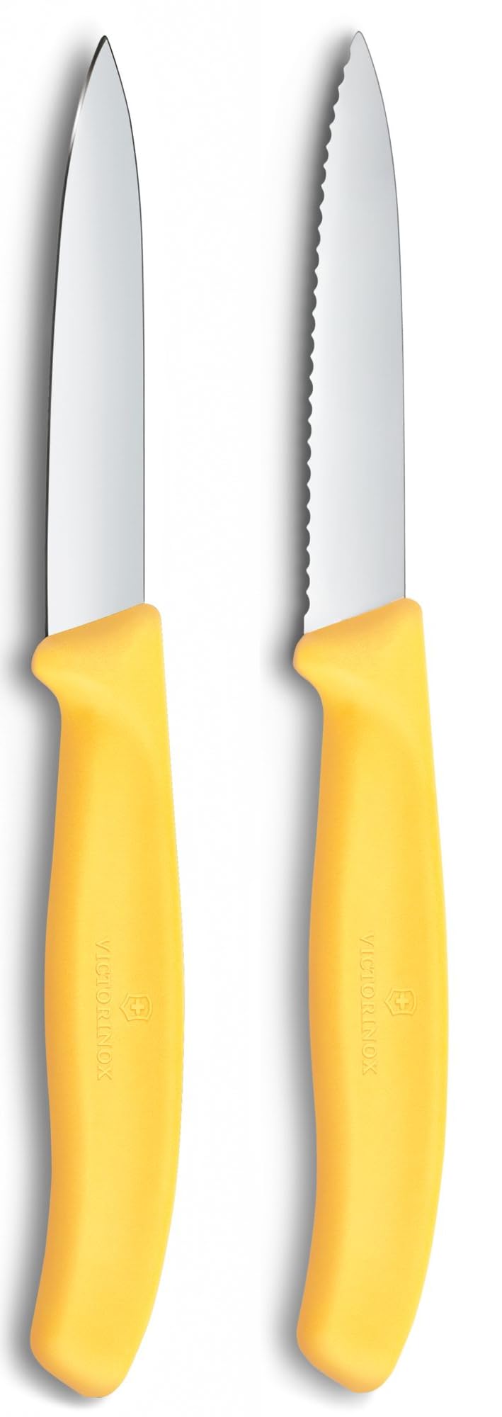 Victorinox Swiss Classic Gemüse- und Schälmesser-Set (Schäler & Tomatenmesser) – Gelb