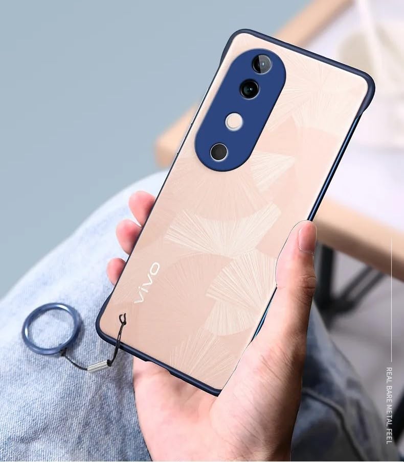 REALCASE Vivo V40 / Vivo V40 Pro 5G Back Cover Case | Stylish Frameless Matte Hard Skin | Soft TPU Shock Proof Bumper Back Cover for Vivo V40 / Vivo V40 Pro 5G (Black) (B0DB44ZWBC) Amazon Price History, Amazon Price Tracker