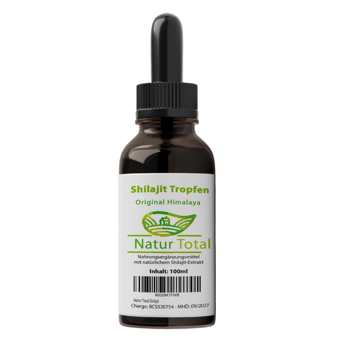 Natur Total Shilajit Gocce 100 ml Originale Himalaya importante: più naturale di resina, gomma o capsule