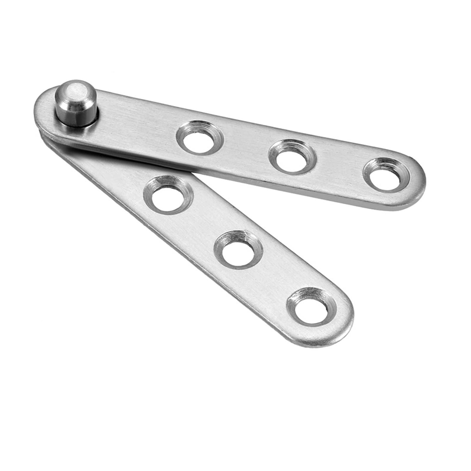 Aunangljscs Silver 10 Pcs Stainless Steel Doors Hinges Under 360 Degree Rotating Shaft Rotation Hinge Positioning Concealed Cabinet Windows