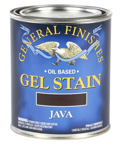 General Finishes Oil Base Gel Stain, 1 Quart, Java