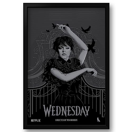 Quadro Decorativo Wednesday - Série Wandinha Netflix | 40x60cm