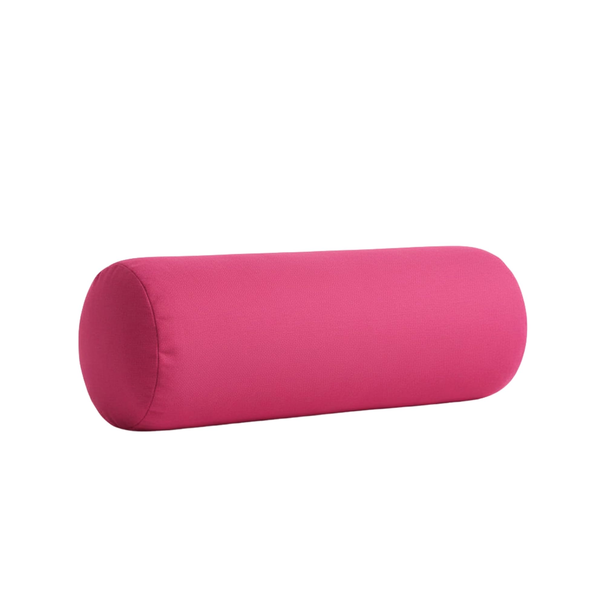 Kosiproducts Round Bolster Cushion Yoga Neck Relaxing Soft Virgin Hollow Fibre Filling Water Resistant 100% Polyester [60cmx20cm. Pink]