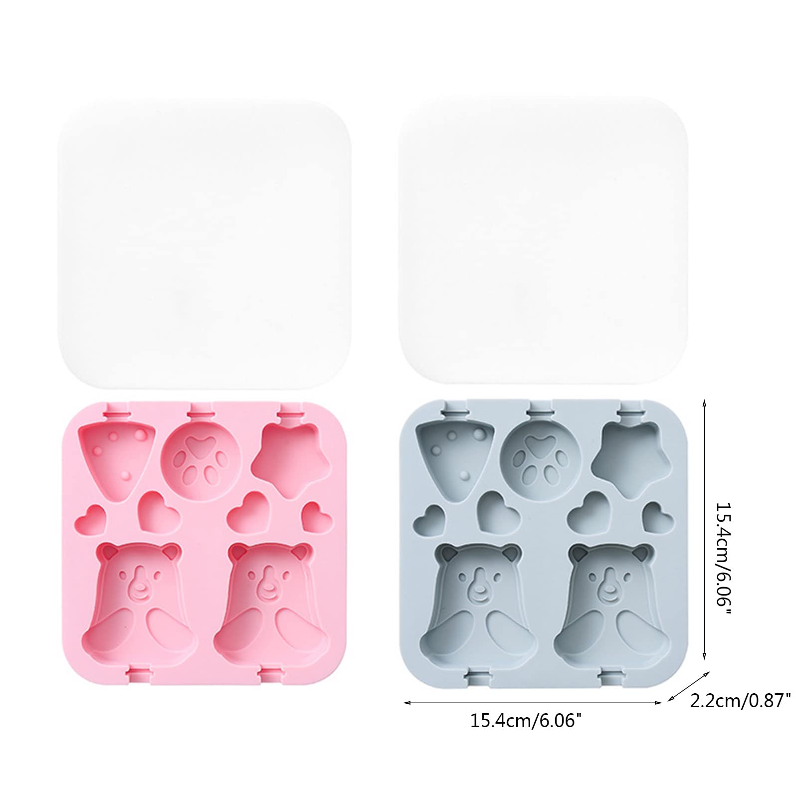 Moldes for paletas de hielo de silicona for moldes de paletas Juego de moldes for paletas de hielo for purés Moldes for helados con cubierta,Moldes para helados(A)