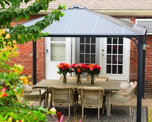 Palram Palermo 3600 Gazebo 12 x 12 Gray