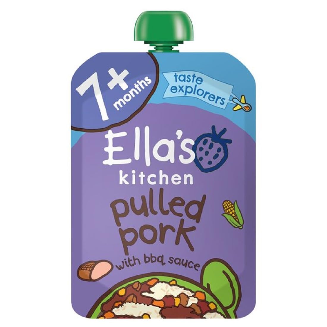 Organic Pulled Pork Baby Food Pouch 7+ Months 130g (Pack of 6)
