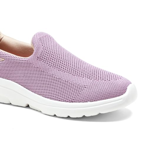 Image of ASIAN Firefly-121 Women's Walking Shoes | Lightweight Slip-On Sneakers with Arch Support, Soft Cushion Sole & Breathable Mesh | Ideal for Daily Walks, Travel & All-Day Comfort