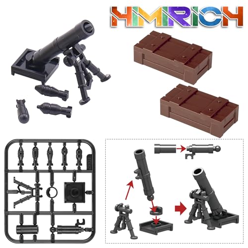 Image of Weapons Pack Military Toy Set Building Blocks Model for Soldier Figures, Army Equipment Gear Kit Pieces and Parts Accessories Compatible with Major Brand