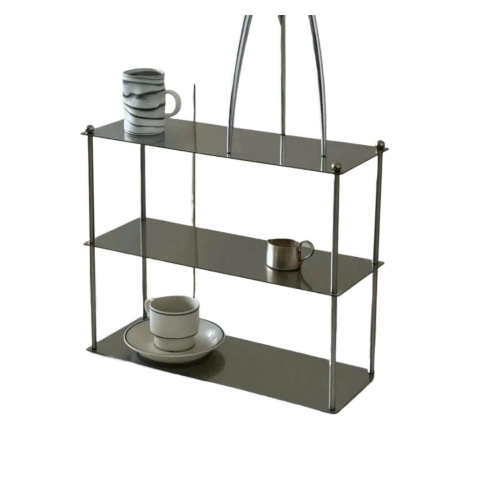 Iron drink holders Stainless Shelves Steel Three Layers Storage Rack