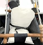 Babyschaukel aus Holz mit Sicherheitsgurt Sicherheitsschnalle verbinden und Kissen, Kinderschaukel Indoor Outdoor, Kleinkinderschaukel tür für Babys und Kinder ab 6 Monate bis 3 Jahre