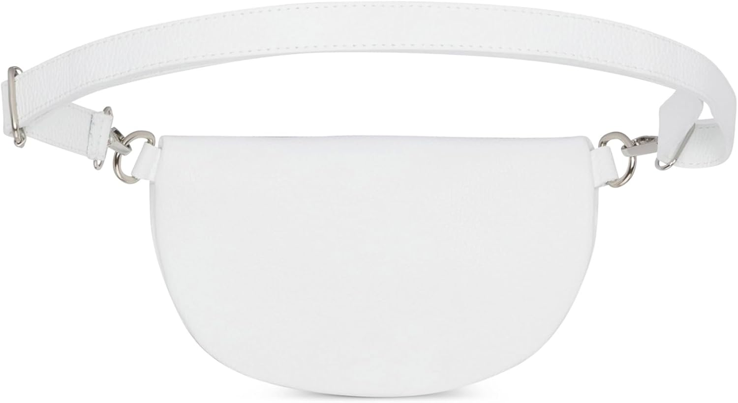 IDALIA Crossbody Bag - Genuine Leather - Fanny Pack - Shoulder Sling Bag - Made in Italy, Sold in U.S. by Idalia (White, Large)