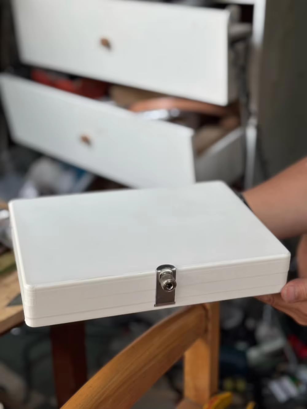 Caja de Bocetos para Pintura al Óleo, Caballete de Escritorio Plegable, con Recipiente para Óleo Incorporado, Abrazadera para Lienzos de hasta 50 CM