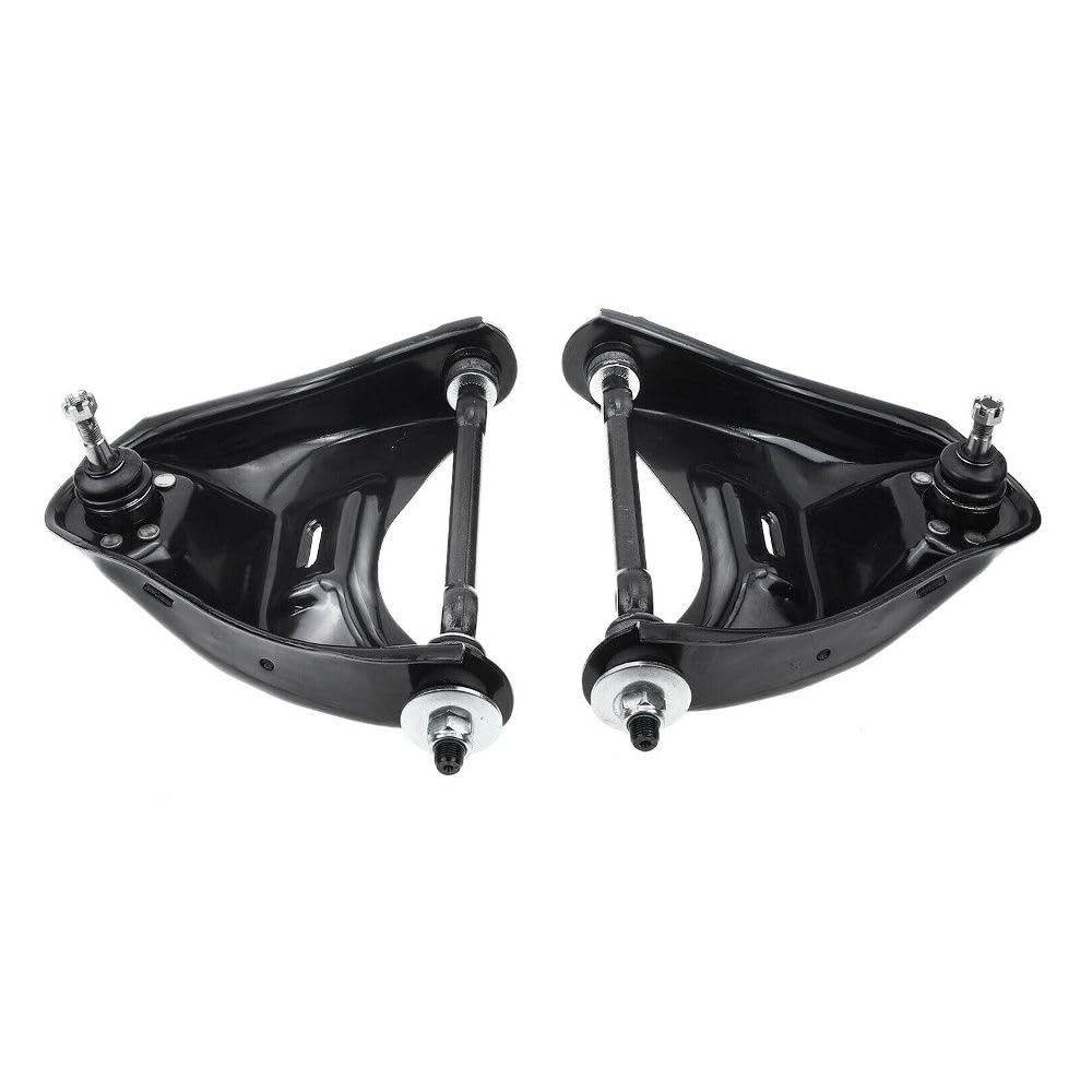 Suspension Control Arm 2pcs Assembly Kit Right Passenger Left Driver Rear Front Upper Side Black Rubber Stamped Steel with for Pontiac,for Olds,for GMC,for Chevy,for Buick
