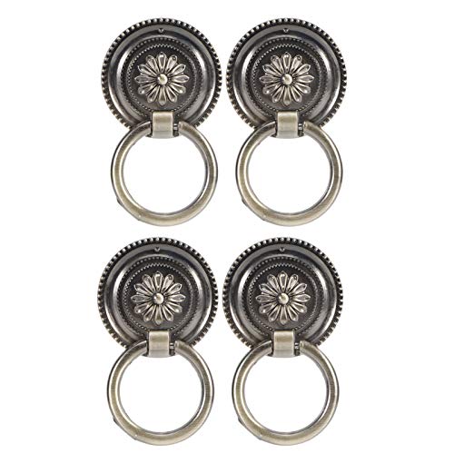 Mejores review On-line Herrajes para cajones Top cinco. 37 Accesorio de puerta, manijas de gabinete de aleación de zinc Herrajes para puerta de forma retro para puerta y gabinete de hogar u oficina para decoración de manija de...