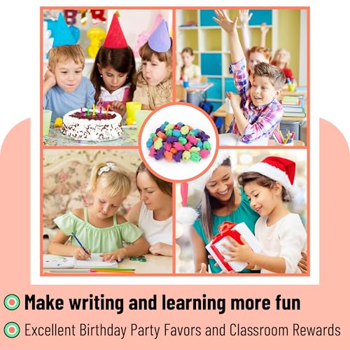 Mr. Pen- Erasers, Cap 60 Pack, Animal Eraser Caps, Erasers for Kids, Pencil Eraser, Toppers, Cute Colorful School Supplies