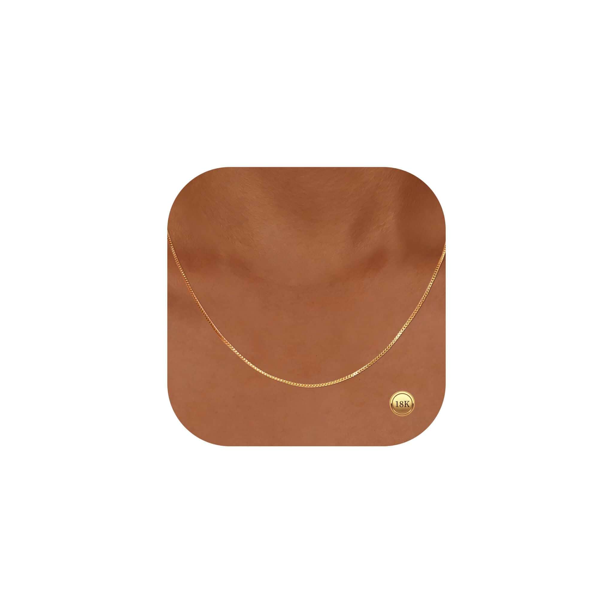 Surart 18K Gold Necklace for Women, Gold Chain Necklace Dainty Jewelry Gift