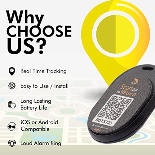 Image of tag8 Dolphin Smart Tracker, Android and iOS Compatible, Alternative to GPS Tracker for Locating Valuables Within Approximate Distance, Bluetooth Luggage Tracker and Key Finder, 1 Piece, Black