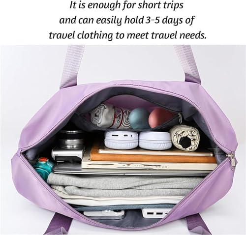 Klarson Expandable Bag with Wheels, Collapsible Luggage With Wheels, Foldable Suitcase without Handle, Lightweight Durable Rolling Duffle Bag with Wheels (Navy Blue)4