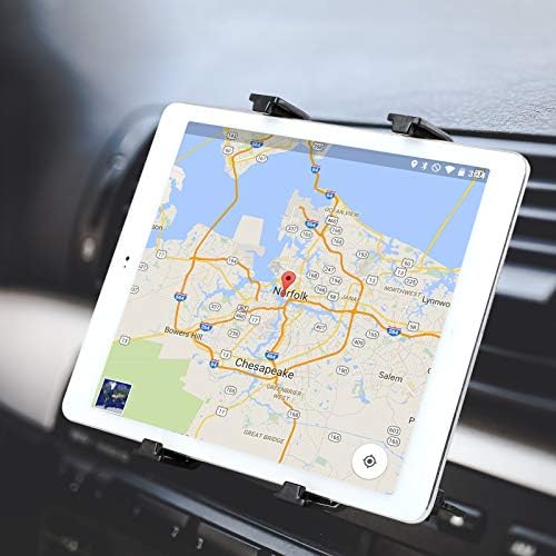 Linkstyle Car Tablet Holder for CD Slot 7-11 inch, Universal 360° Rotation CD Player Slot Tablet Mount Compatible for iPad 9.7 10.5 iPad Air Mini 2 3 4 iPhone Samsung Galaxy etc