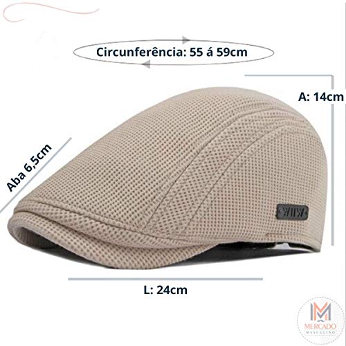 Boina Masculina Arezzo Cor:Bege;Tamanho:Ajustável 55-59cm
