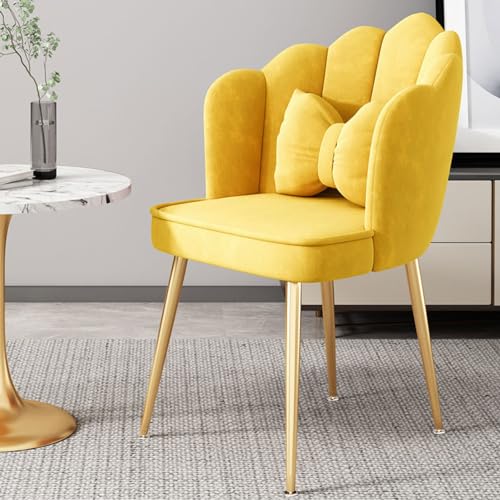 Chaise de coiffeuse moderne et confortable en velours avec dossier haut ergonomique