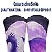 VAFZASC Women's Socks Non Slip Fashion Mid Calf Dress Socks Compatible with Purple Fly Dragon, Outdoor Cycling Decor for All Seasons