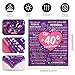Imagen de ACAROMAY Originales 40º Cumpleaños Manta Personalizada Regalos de Cumpleaños para 40 Años Mujer Madre Tia Hermana Amiga Novia Hogar Decoración Franela Mantas Plaid 150X130CM