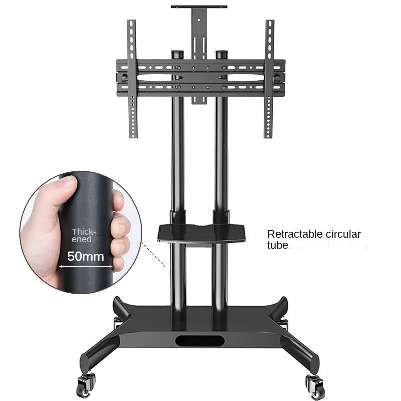 Soporte universal móvil para TV 32-75 pulg altura ajustable miniatura 4