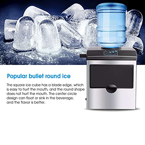 Eismaschine, tragbare Eiswürfelmaschine, Zähler, automatische elektrische Eismaschine mit Eisschaufel, für… – Bild 8