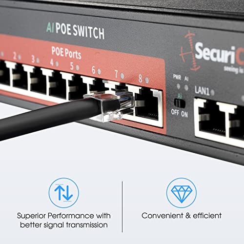 AVARTEK 50 Pack RJ45 CAT6 Cat6a Pass Through RJ45 Connectors, Ethernet Gold Plated Connector End For Cat6 Sold & Stranded Network Cable - 8P8C Modular Plug 50u - Image 5